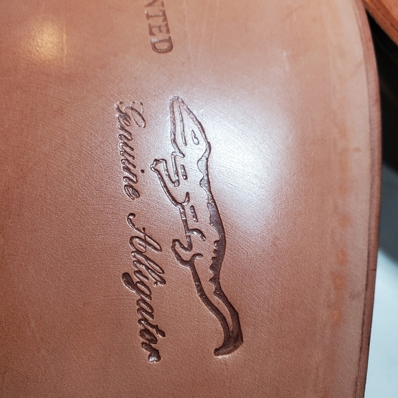 Mauri 4853 Money Green Alligator Body Dress Shoes SZ 10 US MSRP 1350$ main image 13